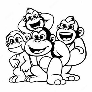 Cranky Kong With Friends Coloring Page 51905-43214