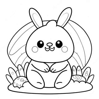 Squishmallow Easter Bunny Coloring Page 51914-43227