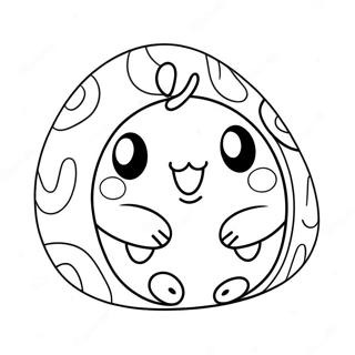 Squishmallow Easter Coloring Pages