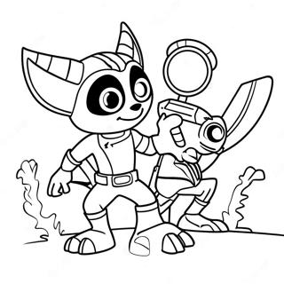 Ratchet And Clank Coloring Pages