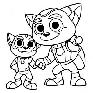 Ratchet And Clank Coloring Page 51924-43218