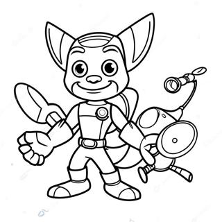 Ratchet And Clank Coloring Page 51924-43220