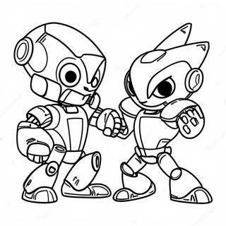 Ratchet Fighting Evil Robots Coloring Page 51925-43231