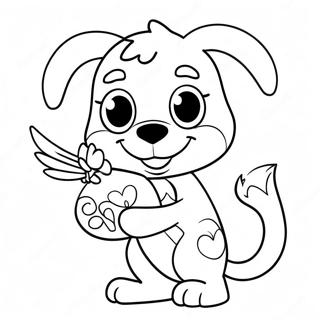 Bluey Valentine Coloring Page 5192-4164