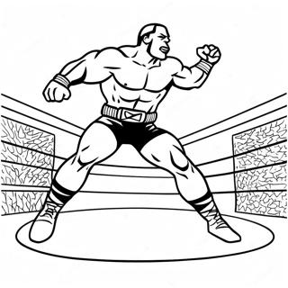 Wwe Wrestler Jumping On Opponent Coloring Page 51935-43242