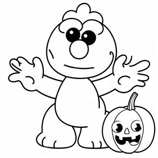 Elmo Halloween Coloring Page 51955-43250