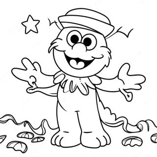 Elmo Halloween Coloring Pages