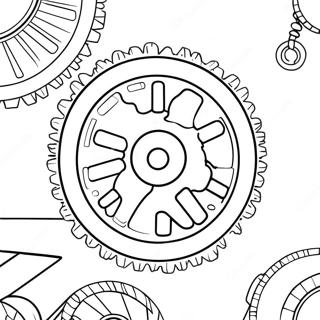 Gear Coloring Page 51965-43234