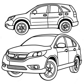 Honda Crv Coloring Pages