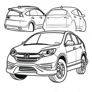 Sporty Honda Crv Coloring Page 51976-43260