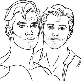 Hot Dudes Coloring Page 51985-43254