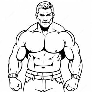 Muscular Hot Dudes In Action Coloring Page 51986-43271