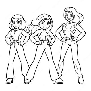 Totally Spies Coloring Page 51995-43274