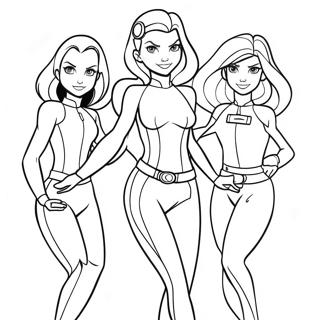 Totally Spies Coloring Page 51995-43275