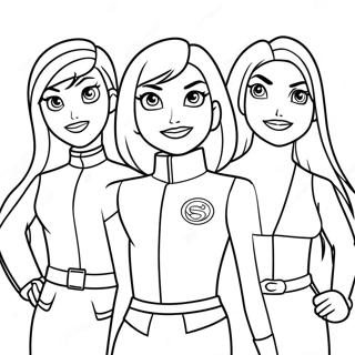 Totally Spies Coloring Page 51995-43276