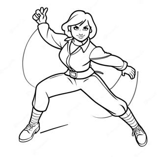 Clover Ewing Action Pose Coloring Page 51996-43278