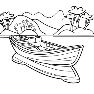 Bass Boat Coloring Pages