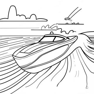 Fast Bass Boat Racing Coloring Page 52006-43283