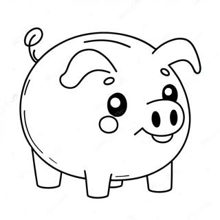 Piggy Bank Coloring Page 52015-43290