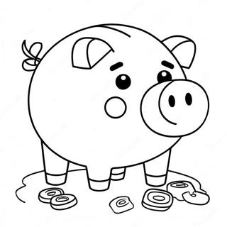 Piggy Bank Coloring Page 52015-43291