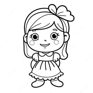 Little Miss Coloring Page 52025-43306