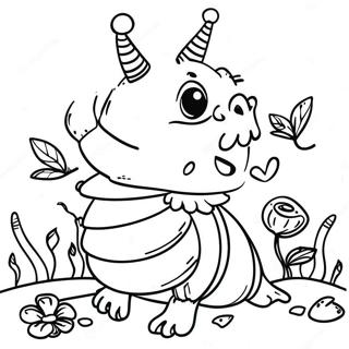 Alice In Wonderland Caterpillar Coloring Page 52035-43298