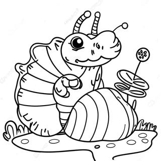 Alice In Wonderland Caterpillar Coloring Page 52035-43300