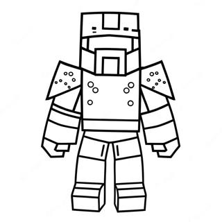 Minecraft Armor Coloring Page 52065-43330