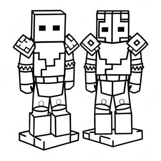 Minecraft Armor Coloring Page 52065-43331