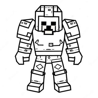 Minecraft Armor Coloring Page 52065-43332