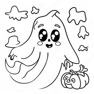 Spooky Ghost Math Coloring Page 52076-43348