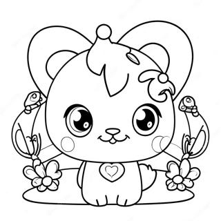 Cute Jewelpet Friends Coloring Page 52086-43360