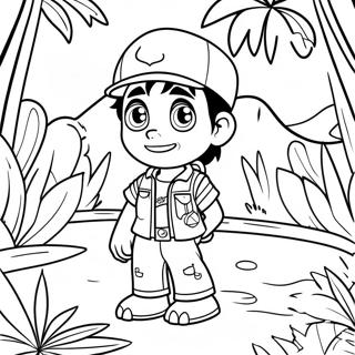 Diego In Jungle Adventure Coloring Page 52096-43354