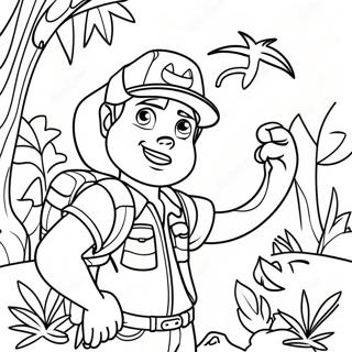 Diego In Jungle Adventure Coloring Page 52096-43355