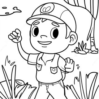 Diego In Jungle Adventure Coloring Page 52096-43356