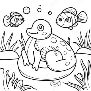 Pond Animals Coloring Pages