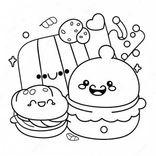 Kawaii Food Coloring Page 52125-43375