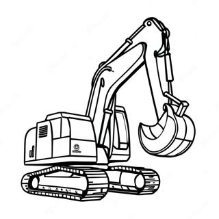 Excavator Coloring Page 5212-4178