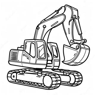 Excavator Coloring Page 5212-4180