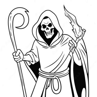 Demon Grim Reaper Coloring Pages