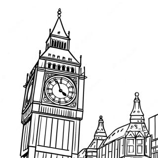 Big Ben Coloring Page 52145-43395