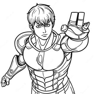 Genos In Action Coloring Page 52166-43418