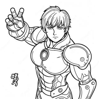 Genos In Action Coloring Page 52166-43420