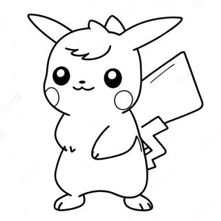 Girl Pikachu Coloring Page 52185-43426