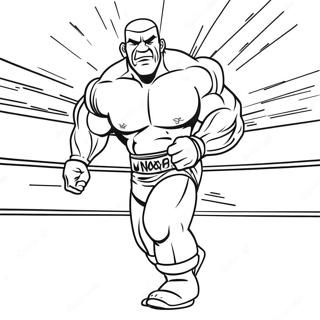 Thick Border Wwe Coloring Page 52195-43446