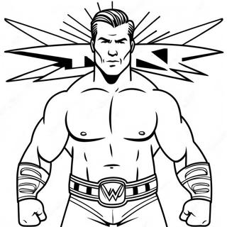 Thick Border Wwe Coloring Page 52195-43447