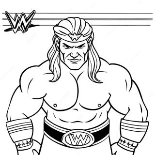 Thick Border Wwe Coloring Page 52195-43448