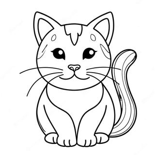 Realistic Cat Coloring Page 521-414