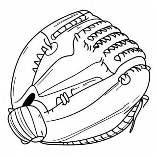 Vintage Baseball Glove Coloring Page 52277-43502