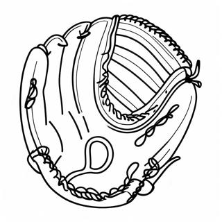 Vintage Baseball Glove Coloring Page 52277-43503